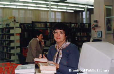 Staff Member at the Brantford Public Library Carnegie Branch