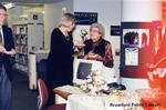 Wendy Newman (former CEO of the Brantford Public Library) and Carmela Henry at the Brantford Public Library 1998 Long Term Service Awards