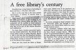 A free library's century