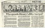 Who spends library's $9m budget?