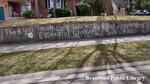 'Thank You Healthcare Workers + First Responders + Essential Workers' Chalk Art in Brantford, Ontario