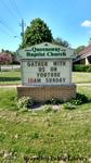 Queensway Baptist Church Sign Reading 'Gather With Us On YouTube 10am Sunday'