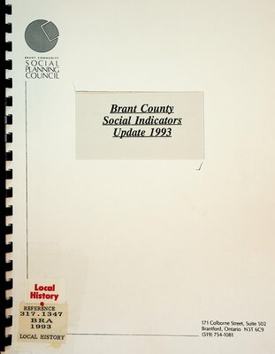 Brant County Social Indicators Update 1993