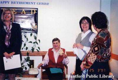 Brantford Public Library Staff Member, Gerri's Retirement Party