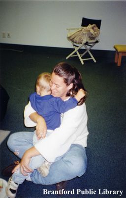 Woman and Child Attend the Born to Read Program at the Brantford Public Library