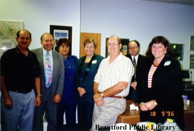 Brantford Public Library Staff Members at the Born to Read Program at the Brantford Public Library