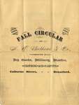 1883 Fall Circular of H. W. Brethour & Co., Importers of Dry Goods, Millinery, Mantles, Clothing and Carpets