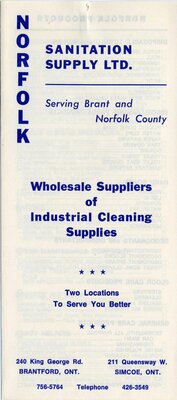 Norfolk Sanitation Supply Ltd. Pamphlet