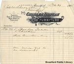 Charles Duncan, Manufacturer and Importer of Fine Furniture Receipt