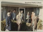 Osijek delegates outside Brantford home, October 1981