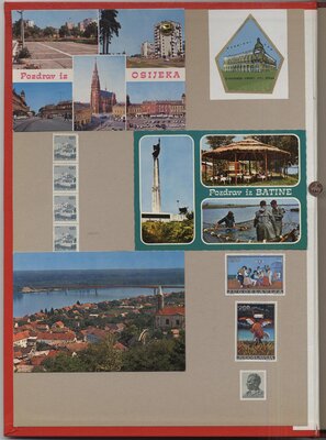 Scrapbook of Brantford pictures and newspaper clippings from Yugoslavian &quot;Twinning&quot; program, 1970s-1980s