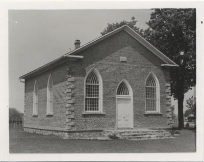 Black and White Photograph of Paris Plains Church, Undated