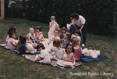 Teddy Bear Picnic at the St. Paul Branch of the Brantford Public Library, Undated