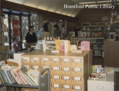 Interior Photograph of the St. Paul Avenue Branch of the Brantford Public Library