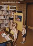 Children Play with the Puppet Show Booth at the St. Paul Avenue Branch of the Brantford Public Library, Undated