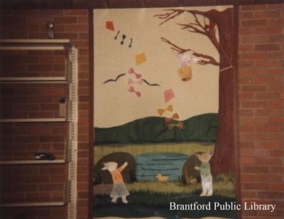 Springtime Display at the St. Paul Branch of the Brantford Public Library, 1983