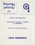 Brantford Regional Chamber of Commerce Annual Meeting Advertisement, 1977