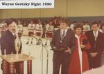 Wayne Gretzky Receives Award at Local Wayne Gretzky Night, 1980