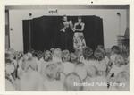 Black and White Photograph of Puppet Show at the St. Paul Avenue Branch of the Brantford Public Library, Undated