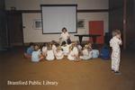 Children's Pyjama Party at the St. Paul Avenue Branch of the Brantford Public Library, Summer 1987