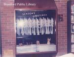 Christmas Display at the St. Paul Branch of the Brantford Public Library, 1986