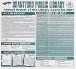 Brantford Public Library Board Report, 2001