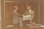 Aesthetic Value Awards Winner Presented with Plaque at Brantford Chamber of Commerce, 1984