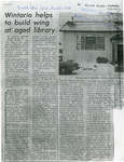 Wintario Helps To Build Wing At Aged Library, Blind River 1978