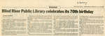 Blind River Library Celebrates Its 70th Birthday, 1996