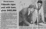 Eldorado Signs Pact With Town, Gives $405,000.00 - The Standard, 1981
