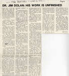 Dr. Jim Dolan's Work Is Unfinished, Blind River, The Sentinel, 1901