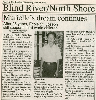 Muriel's Dream, Blind River, The Standard, 1995
