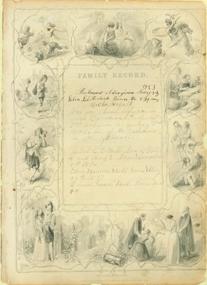 Bell Family Bible, Family Record, 1853-1897