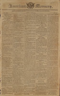 The American Mercury, vol. XXXI, no.1572, 16 August 1814