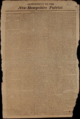 New Hampshire Patriot, 30 June 1812 (Supplement)