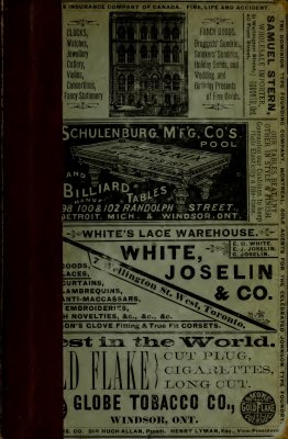 Lovell's Business and Professional Directory of the Province of Ontario, for 1882, Alphabetically arranged as to Places, Names, Business and Professions, with a Classified Business Directory of the City of Montreal (1882)