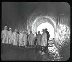 Canadian Niagara Power Company Glass Slide - Large Group in Tunnel