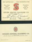 Business Card - Singer Sewing Machine Co.