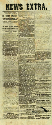 Broadside reporting the Fenian Invasion of Canada, June 2, 1866