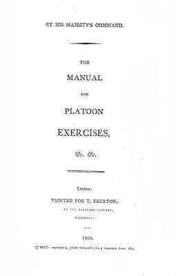 The Manual and Platoon Exercises, 1804