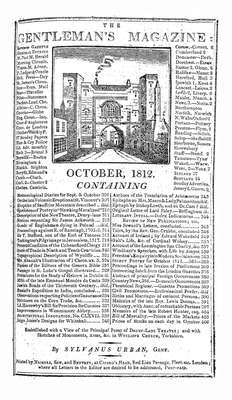 The Gentleman's Magazine and Historical Chronicle - 1812 October