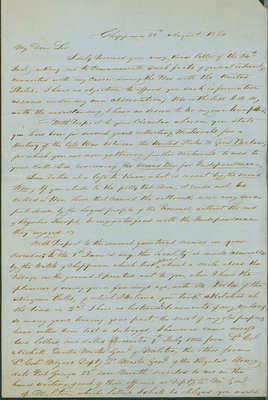 Manuscript of James Cummings- August 28, 1860