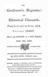 The Gentleman's Magazine and Historical Chronicle - 1814 January to June Index and Supplements