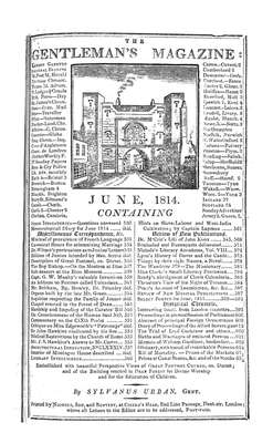 The Gentleman's Magazine and Historical Chronicle - 1814 June