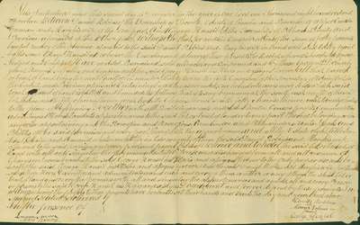 Land Indenture Between Daniel Robins and George Hansil- December 2, 1814