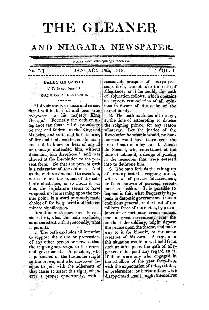 The Gleaner and Niagara Newspaper, January 15, 1818