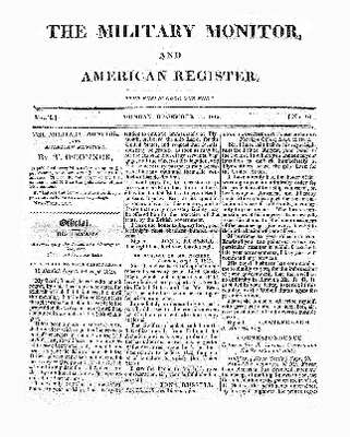 The Military Monitor and American Register- 14 December 1812