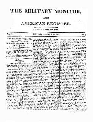 The Military Monitor and American Register- 12 October 1812