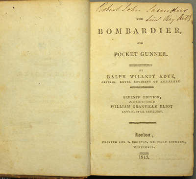 The Bombardier, and Pocket Gunner, 7th Edition- 1813