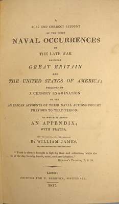 Naval Occurrences of the Late War Between Great Britain and the United States of America- 1817